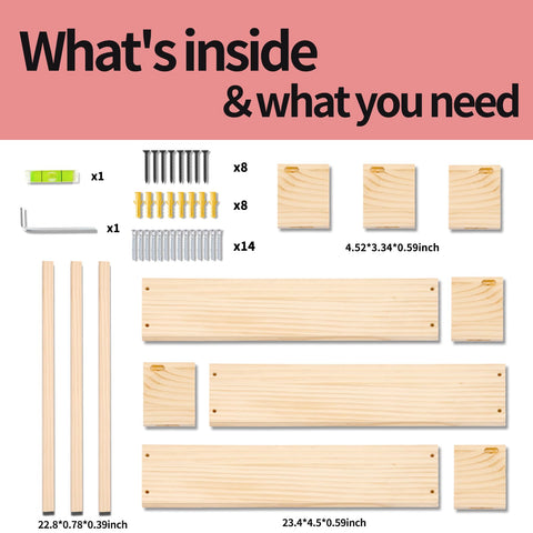 Fixwal easy-install shelves simplify mounting with secure weight support.