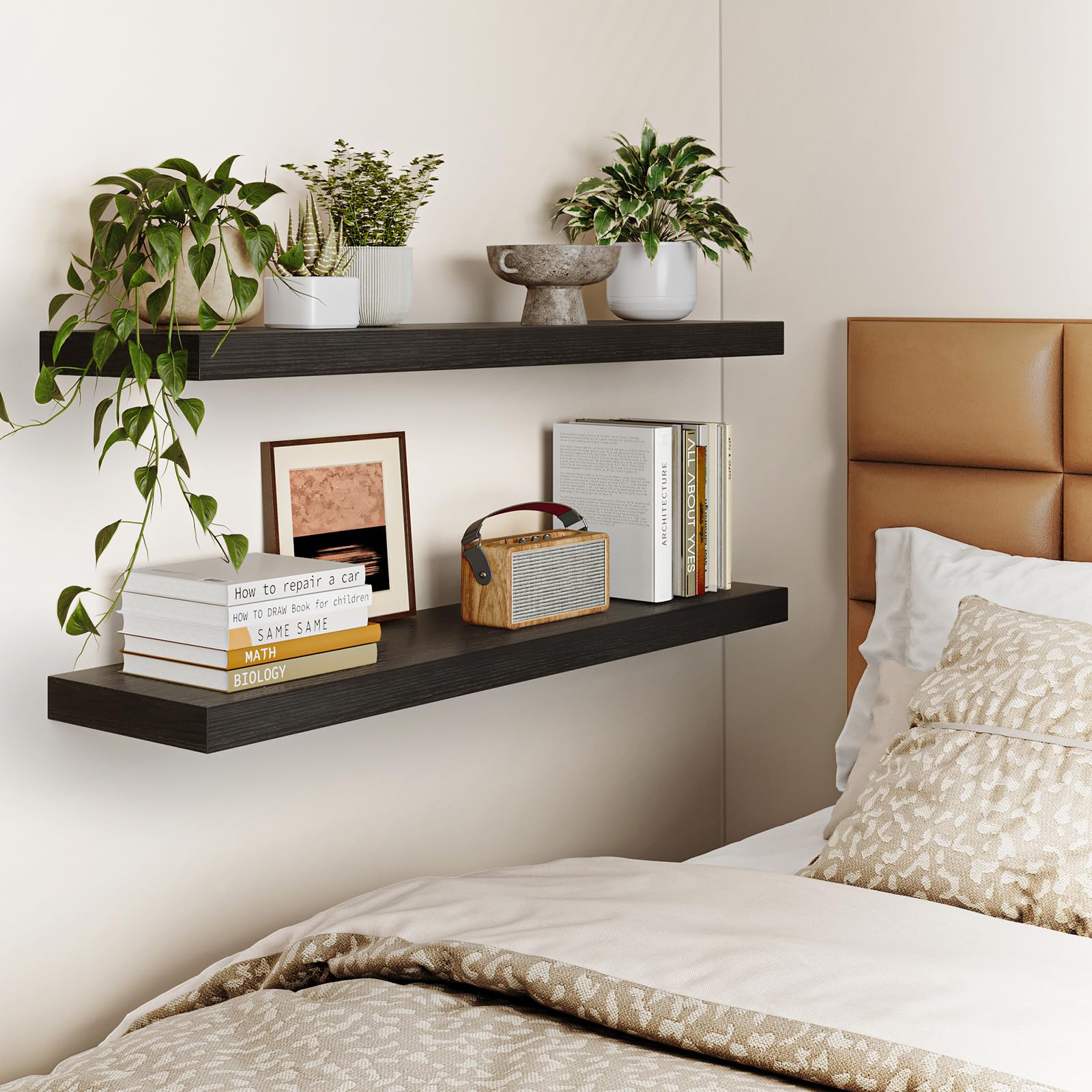 Fixwal shelves organize toiletries and small items in bathroom or kitchen