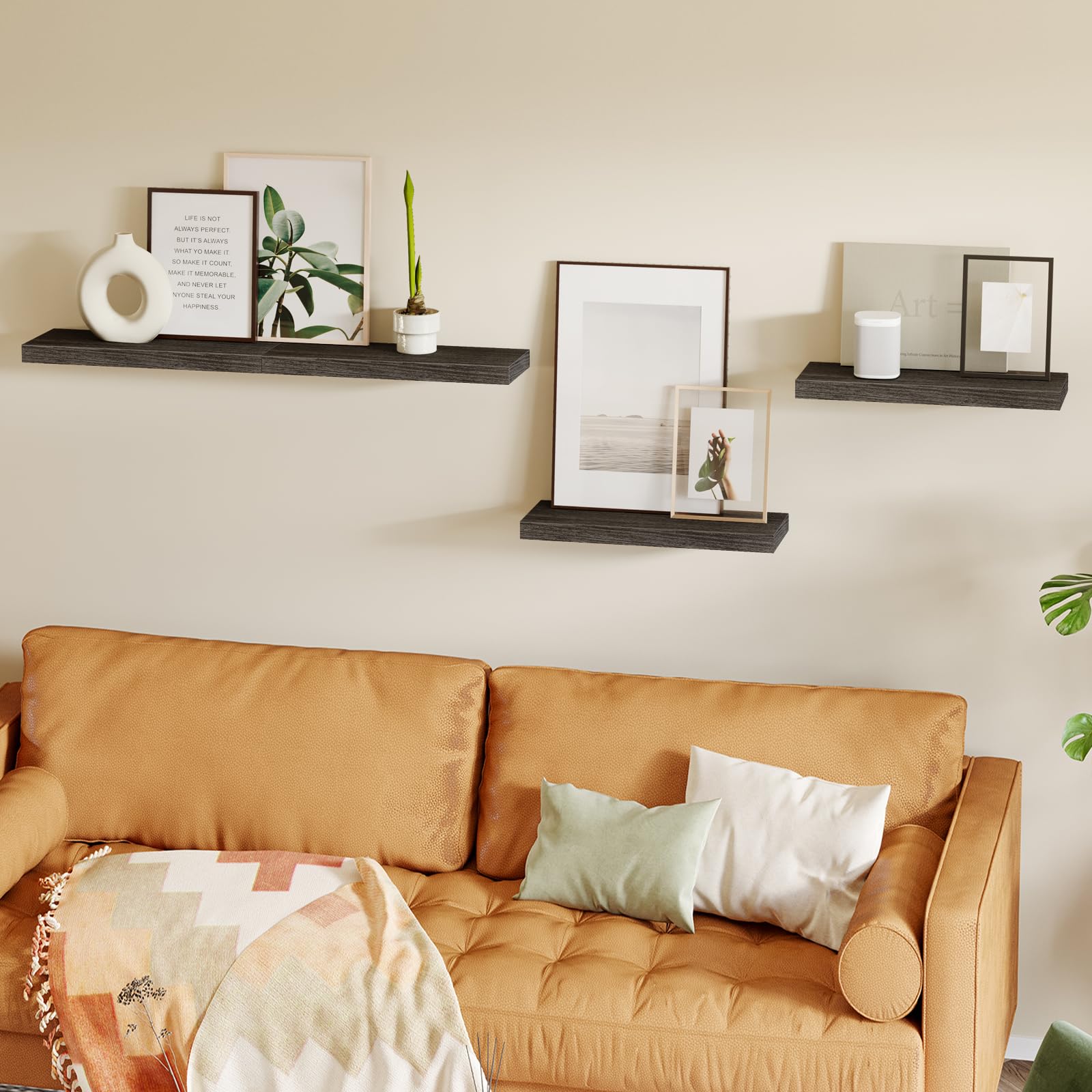 Fixwal cat shelves in gray offering elevated perches