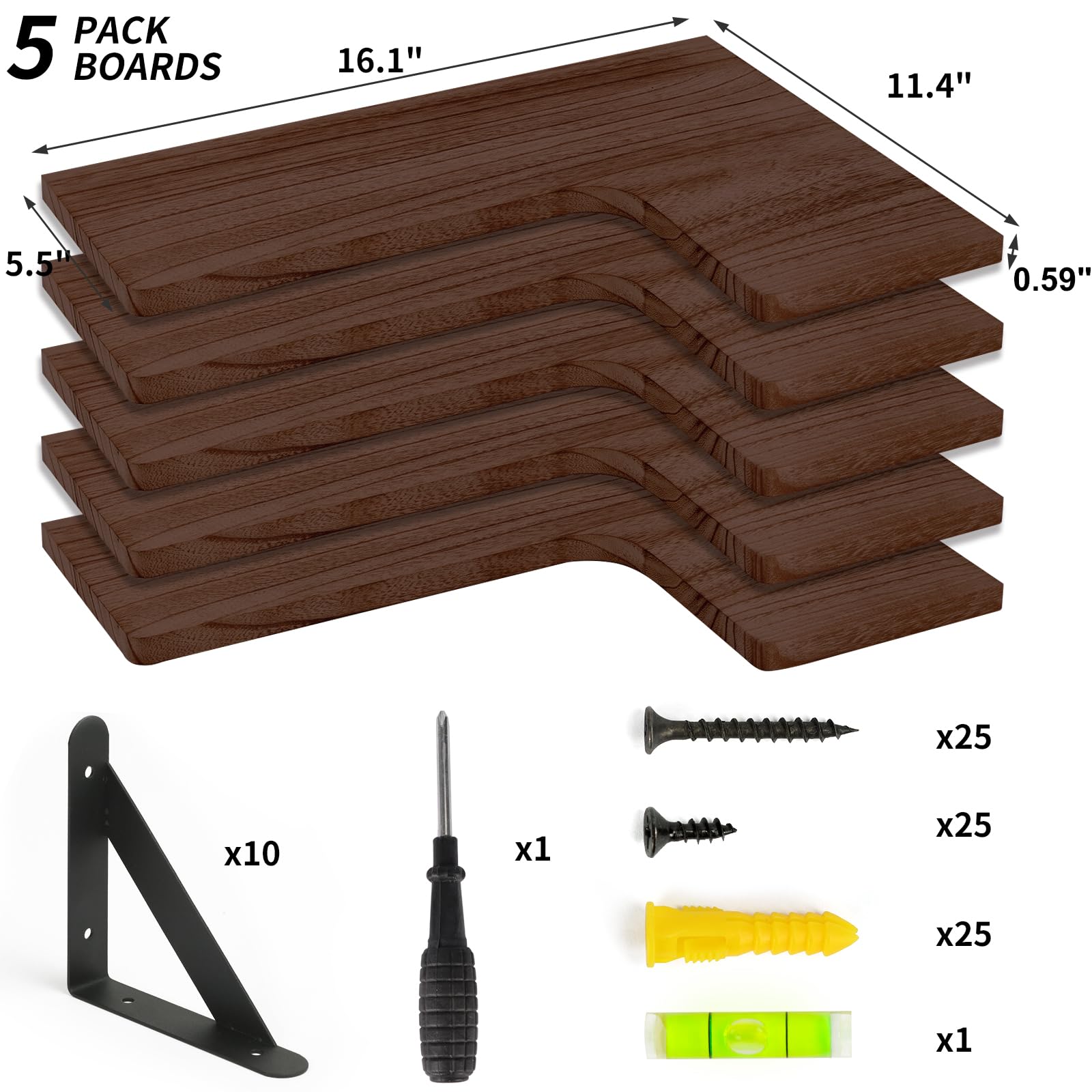 Fixwal kitchen display for spices and bottles on elegant wall shelves
