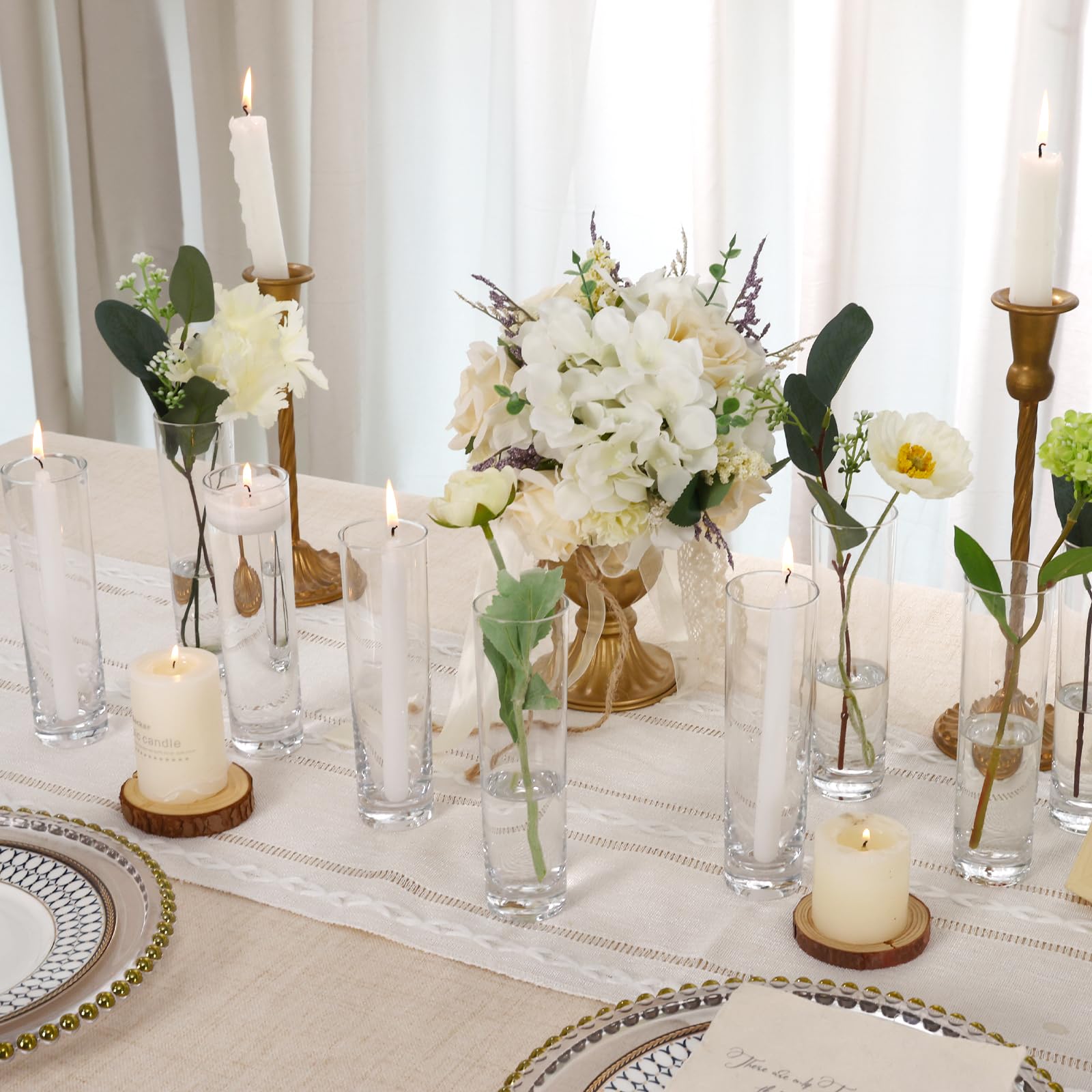 Fixwal home and office decor vases elevate shelves and tabletops with clarity