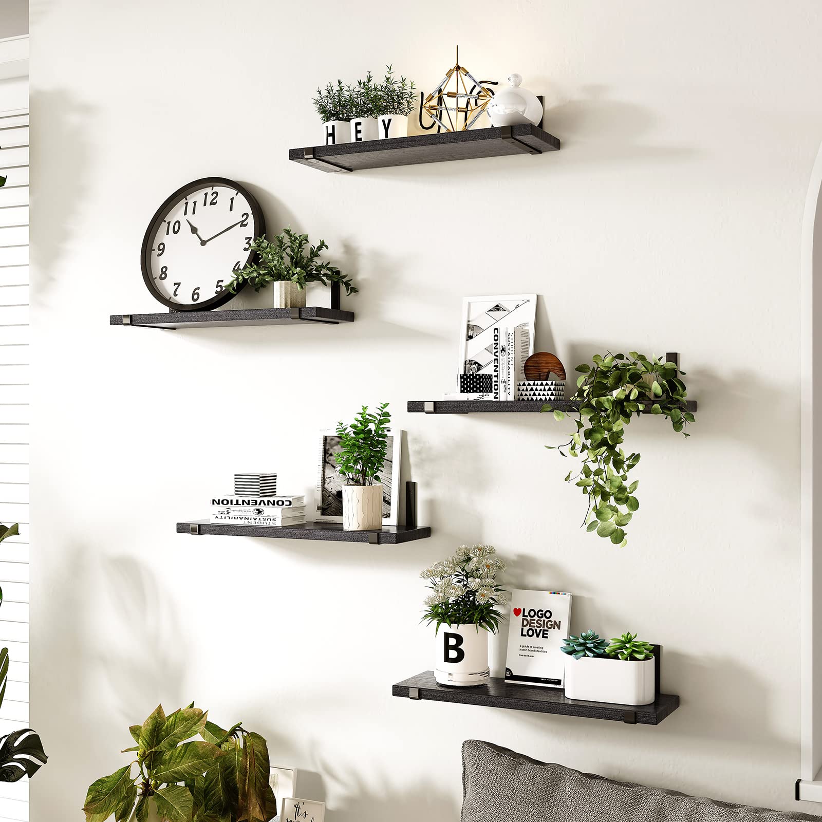 Fixwal kitchen storage shelves keep counters tidy with organized displays.