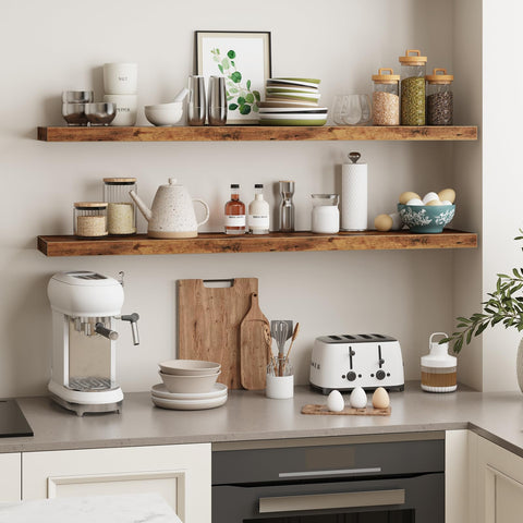 Living room setup with Fixwal shelf enhances aesthetics and layout.