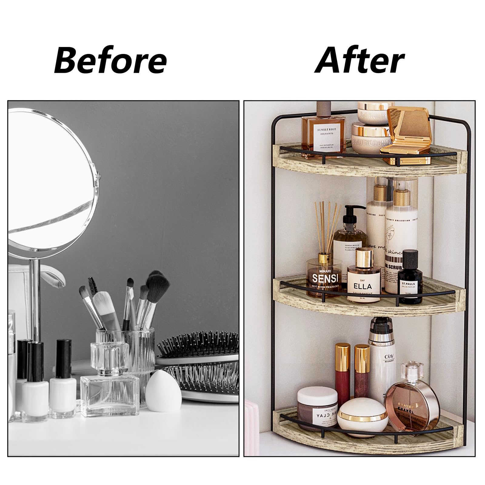 Fixwal multipurpose storage for vanity, kitchen, or bedroom.