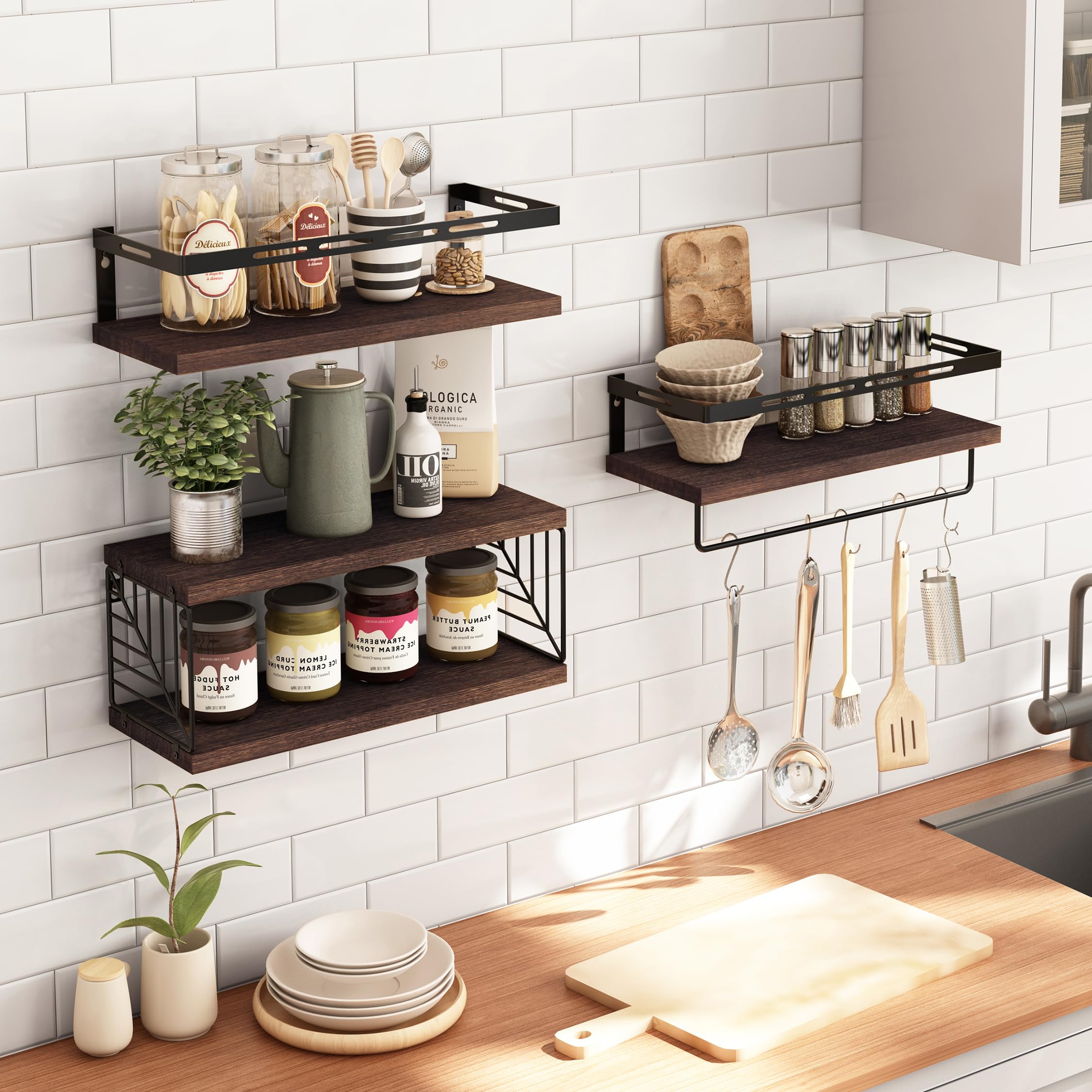 Fixwal natural wood finish adds rustic farmhouse vibe