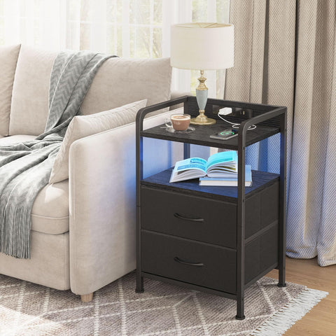 Fixwal nightstand assembly guide shows quick, straightforward setup