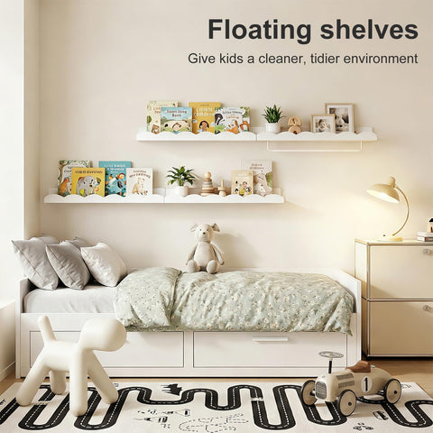 Fixwal shelf dimensions 16.5 x 4.1 x 1.7 inches on wall