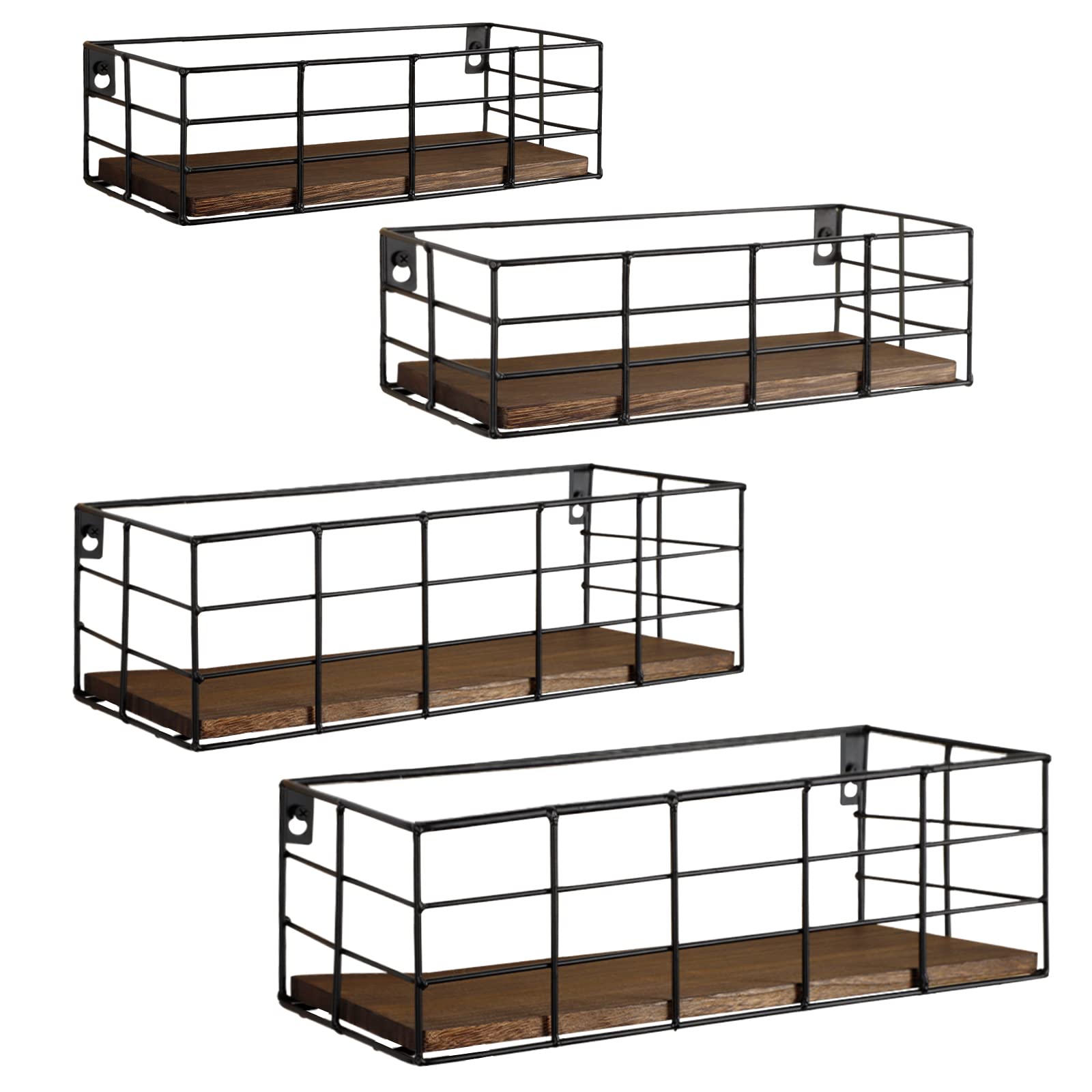 Fixwal Paulownia shelves side view for versatile wall storage and display