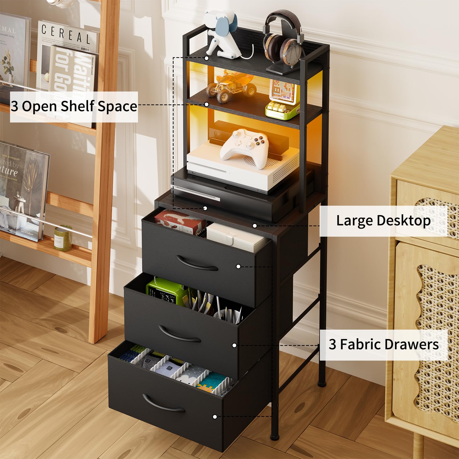 Fixwal five foot power cord keeps outlets within reach