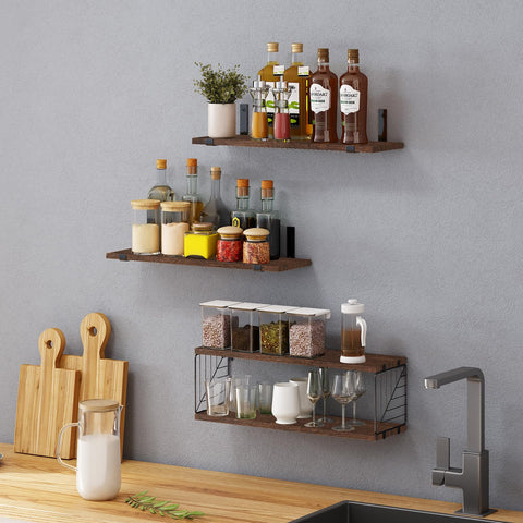 Fixwal rustic bathroom decor over toilet blends with living spaces.