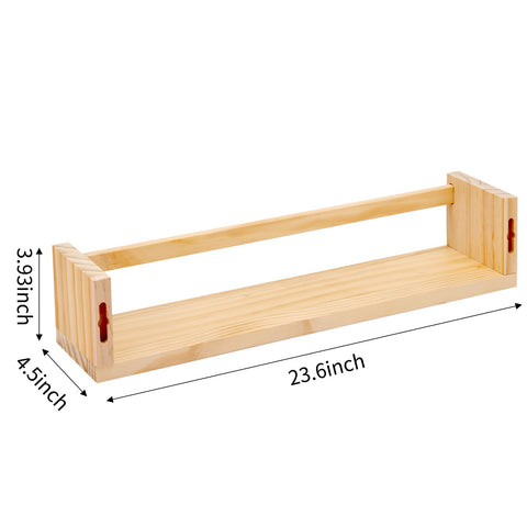 Fixwal solid pine wood shelves deliver durable storage for kids.