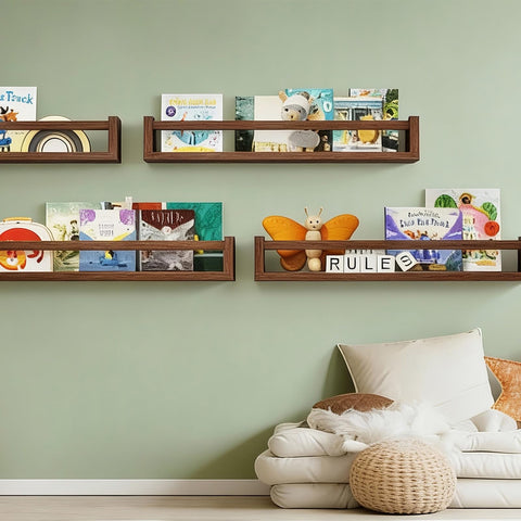 Fixwal easy-install shelves come with hardware for quick setup