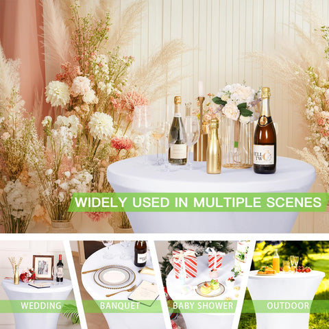 Fixwal stain-resistant fabric used for fresh, pristine party surfaces.
