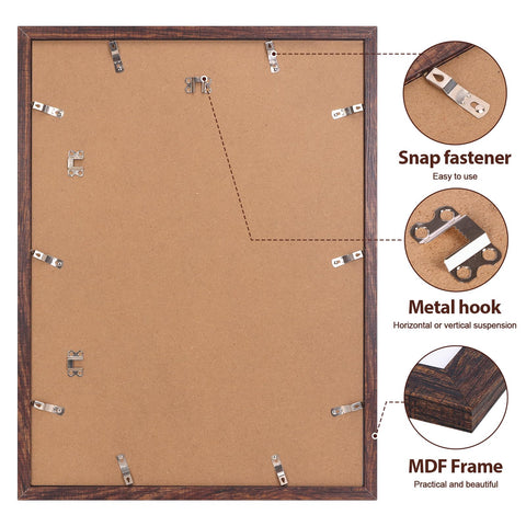 Fixwal swivel clasp eases photo insertion and changes.