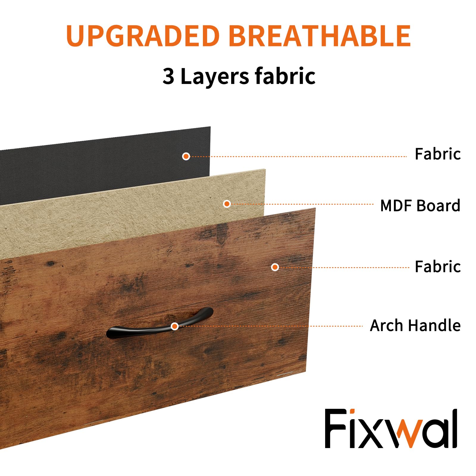 Fixwal tall dresser sturdy MDF top resists spills while preserving style.