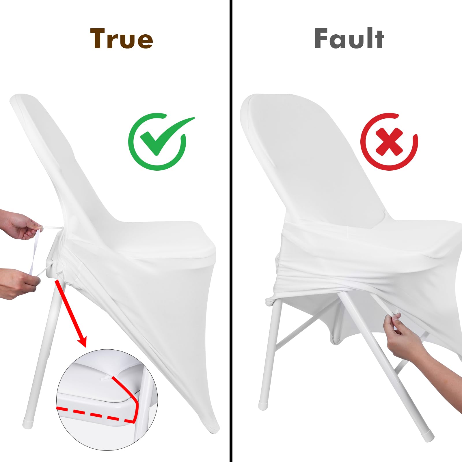 Fixwal versatile-use folding chair cover suitable for indoor and outdoor settings