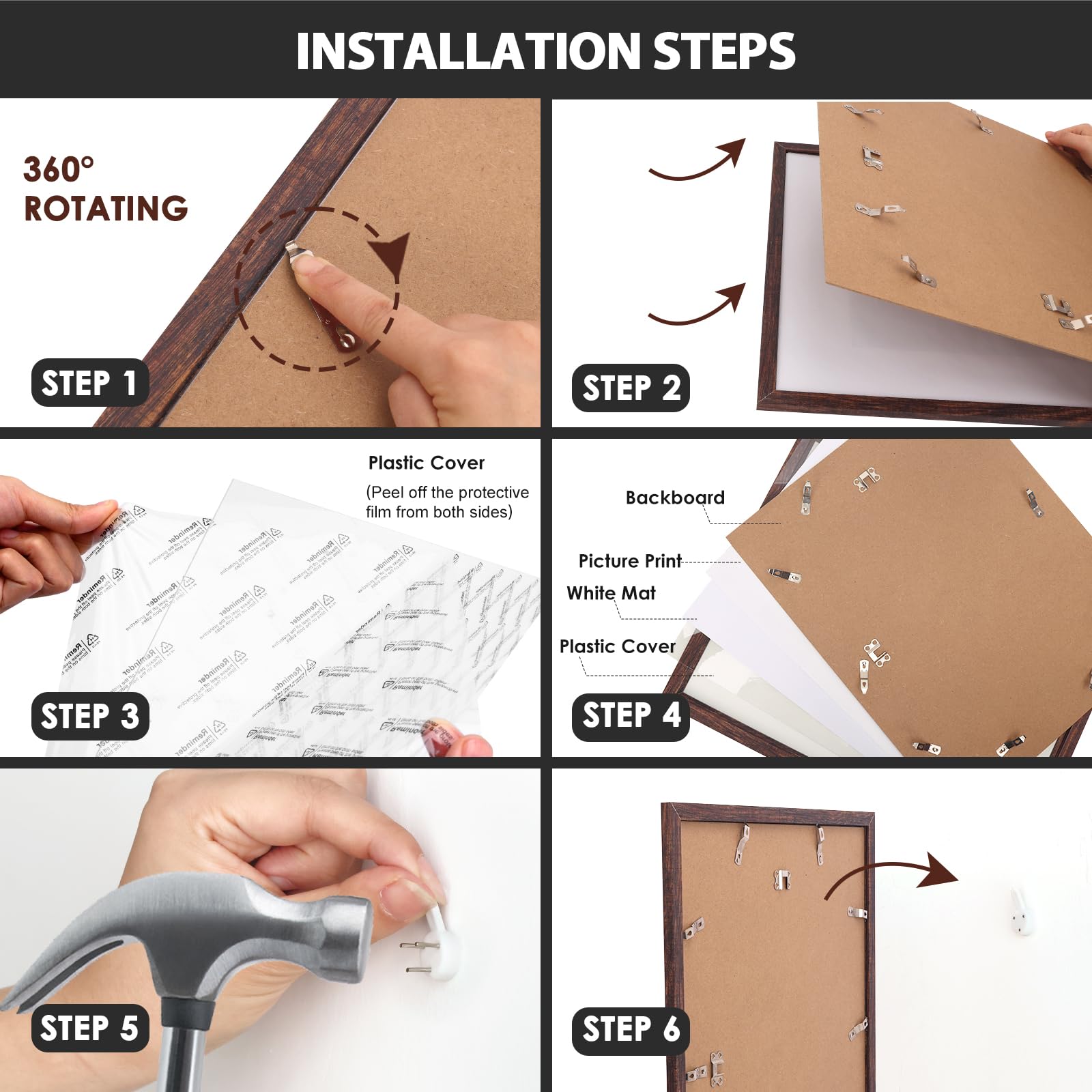 Fixwal wall or tabletop display setup fits various decorating styles.