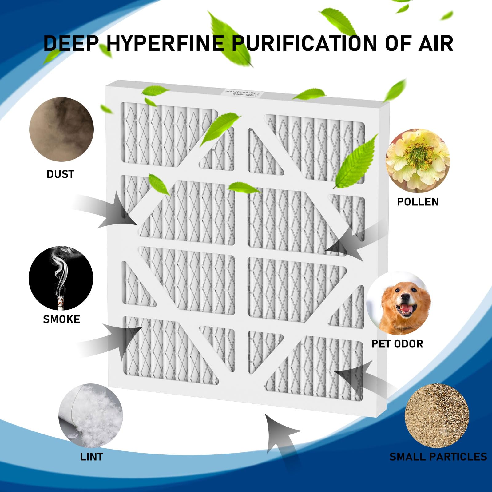 Fizerneer MERV-13 pre-filter pack back label notes compatibility with AloraAir CleanShield