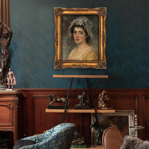 Antique gold FJXMFRAME frame adds timeless charm to photos
