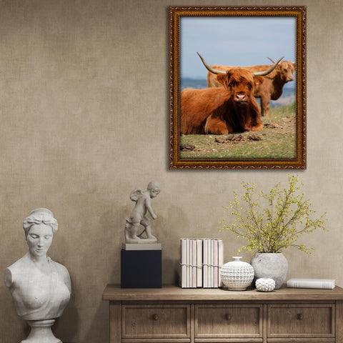 FJXMFRAME Gold eco-friendly wood frame with durable backing for lasting beauty.