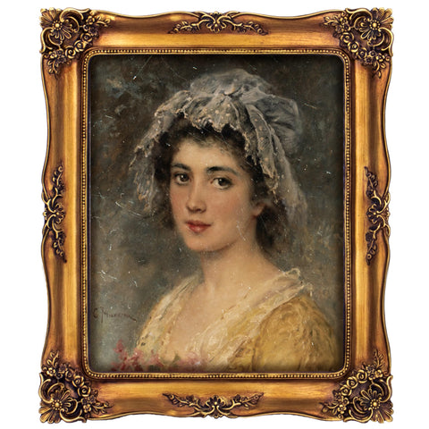 FJXMFRAME vintage 8x10 frame in bronze, suitable for wall or tabletop display