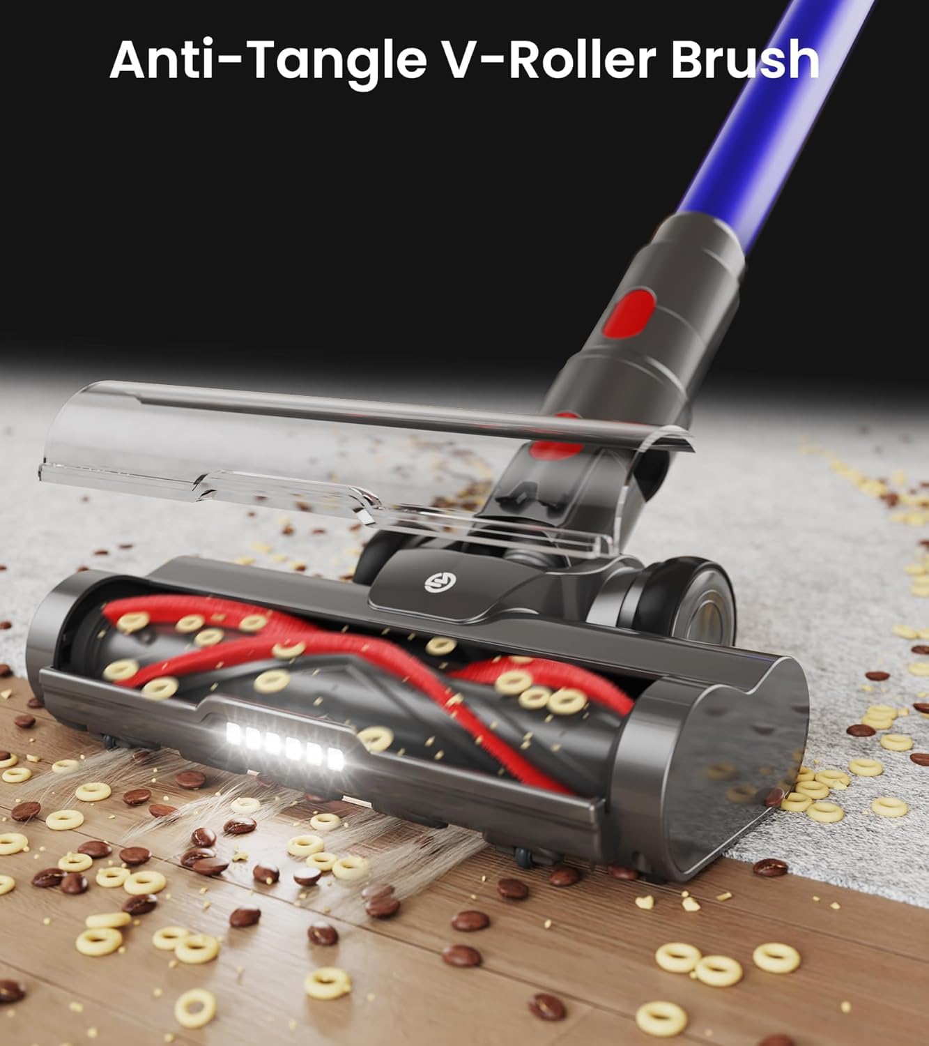 FKIEN 550W motor delivers strong suction up to 45kPa for deep-cleaning floors