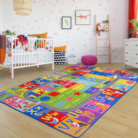 Flagover rug anti-slip backing helps stay secure on floors
