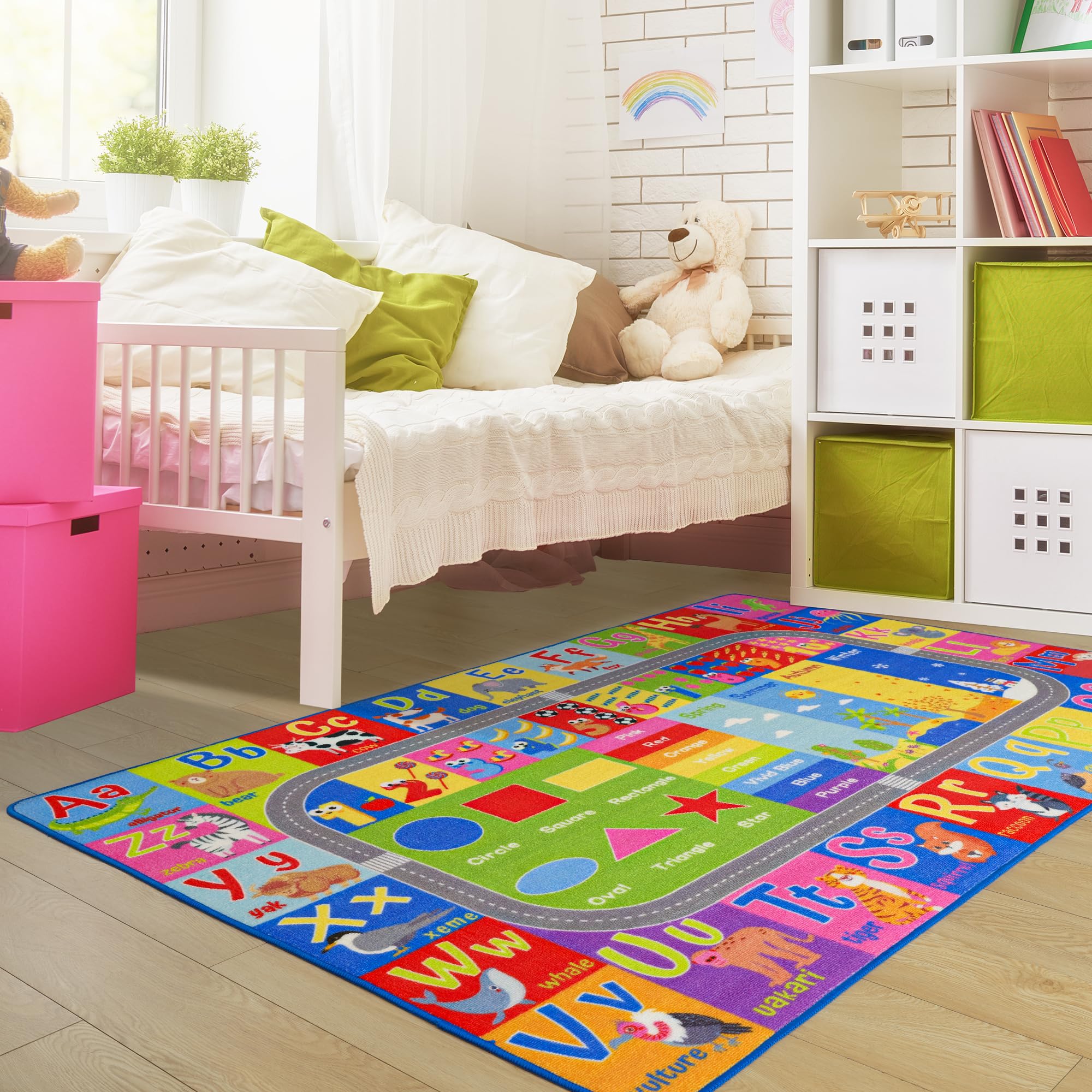 Flagover rug size 3x5 ft fits most play areas and classrooms