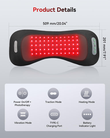 FliKEZE heat levels 104 to 118 Fahrenheit for customizable warmth