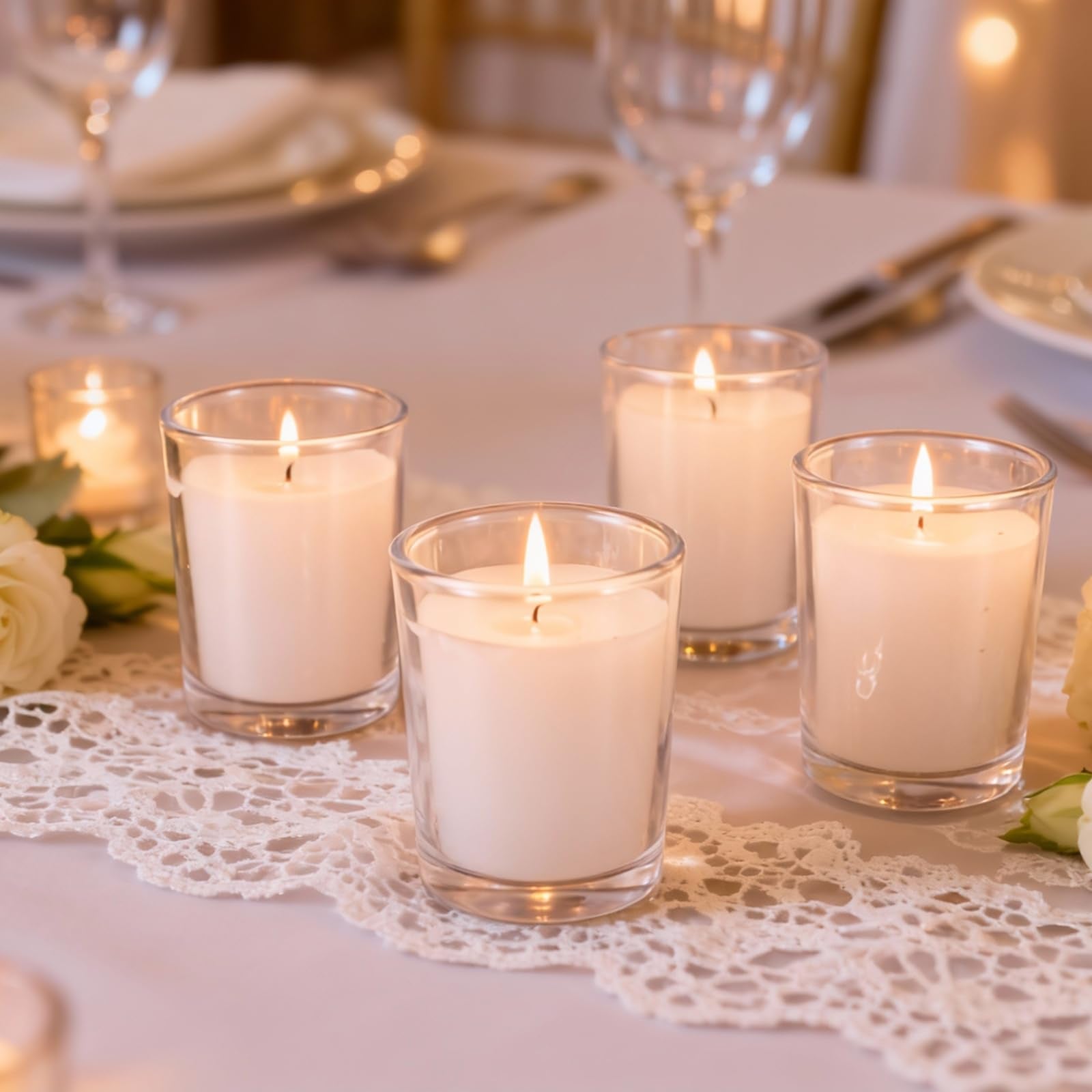 FlameCan home decor votives for mantels and tabletops