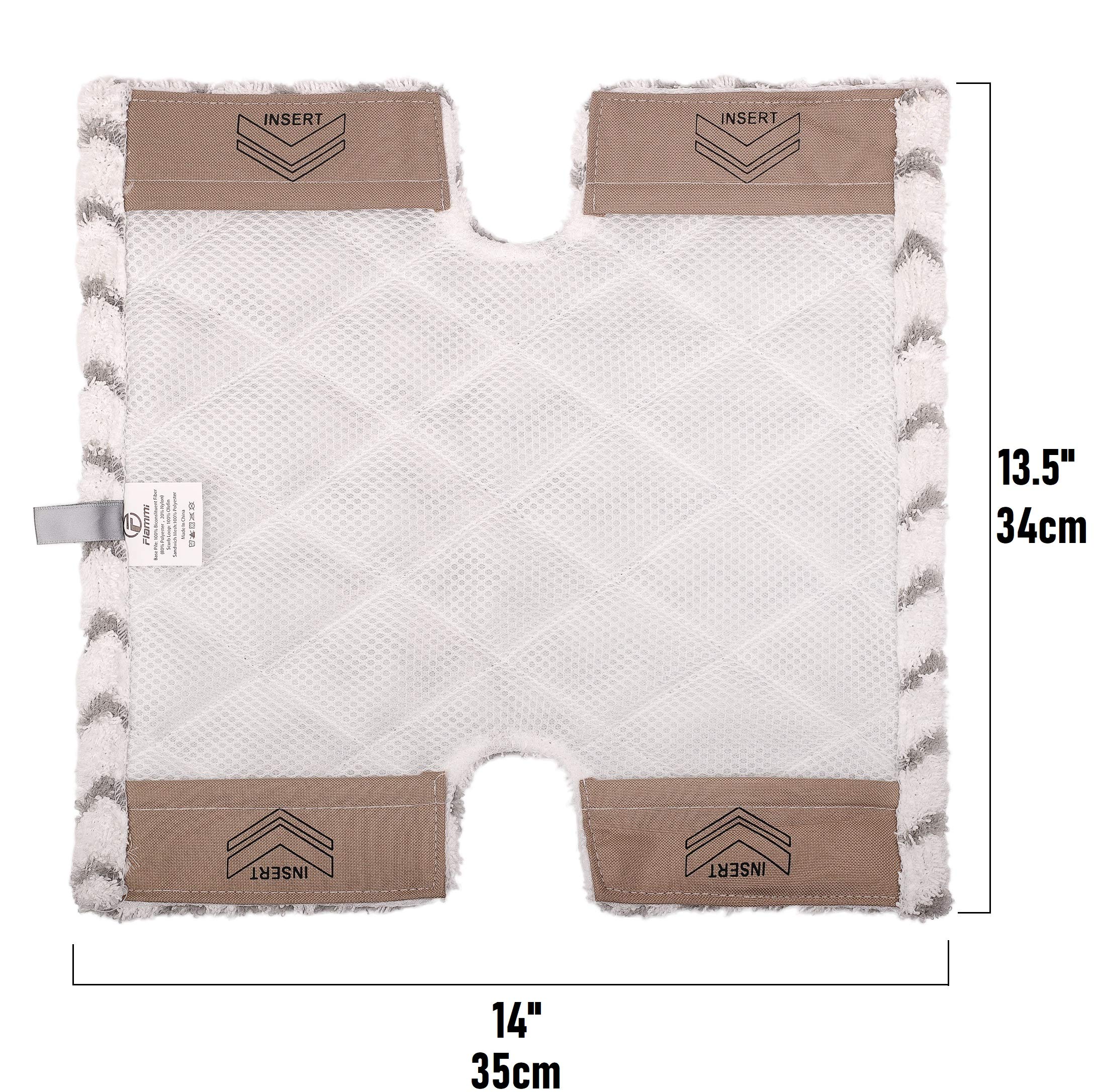 Flammi double-sided cleaning pad, two usable sides for thorough surface cleaning