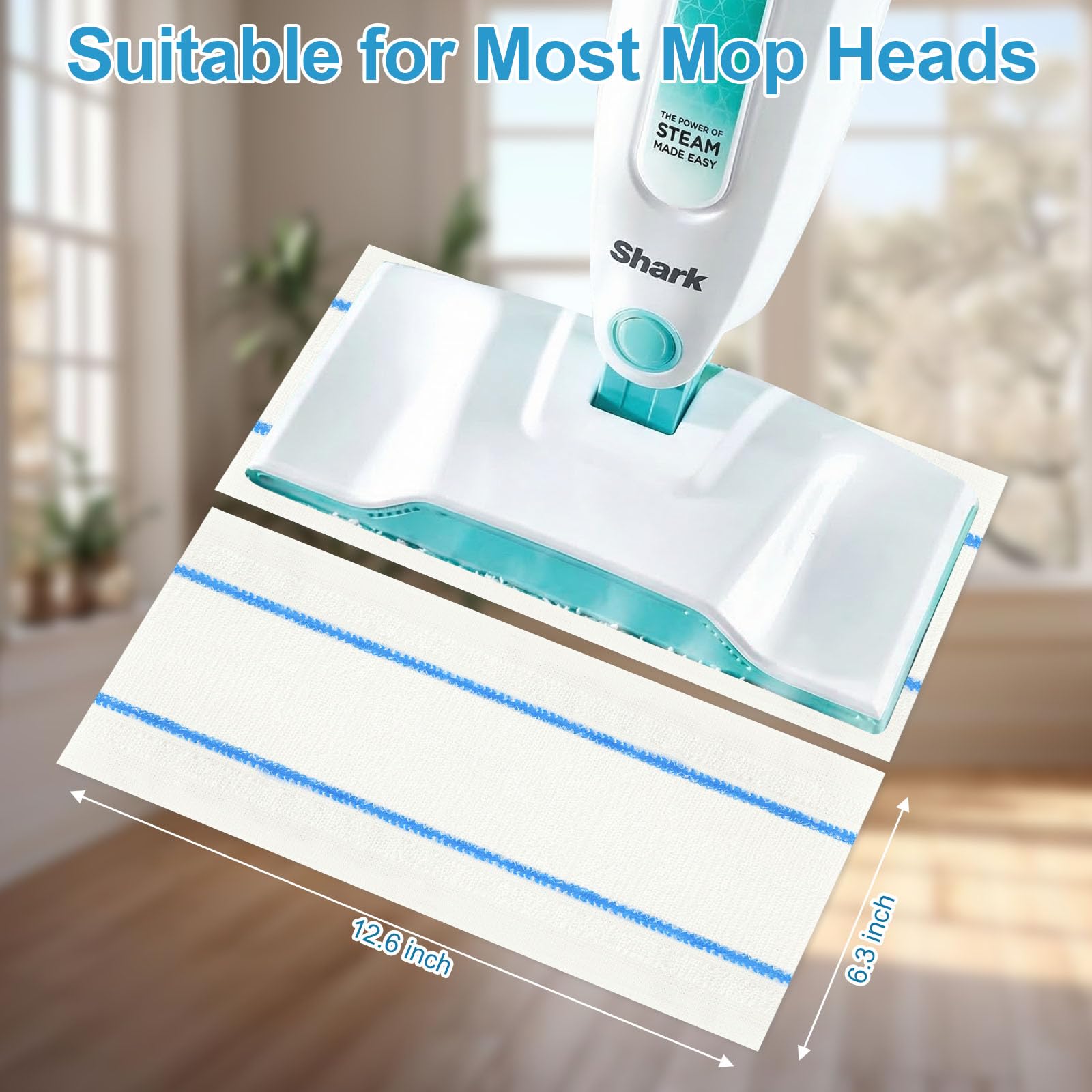 Flammi microfiber pad for Shark S3250 – sticks to floor and absorbs moisture effectively