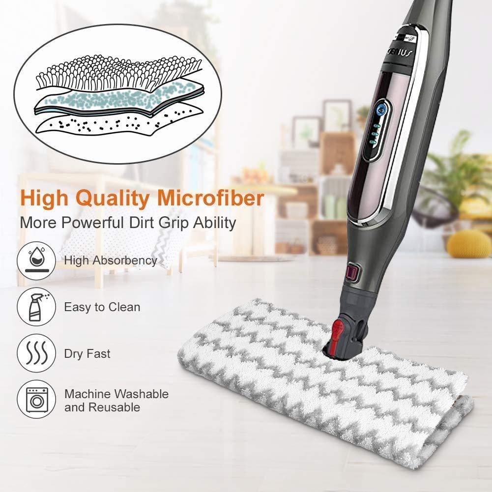 Flammi washable reusable steam mop pad, machine washable for long-lasting use