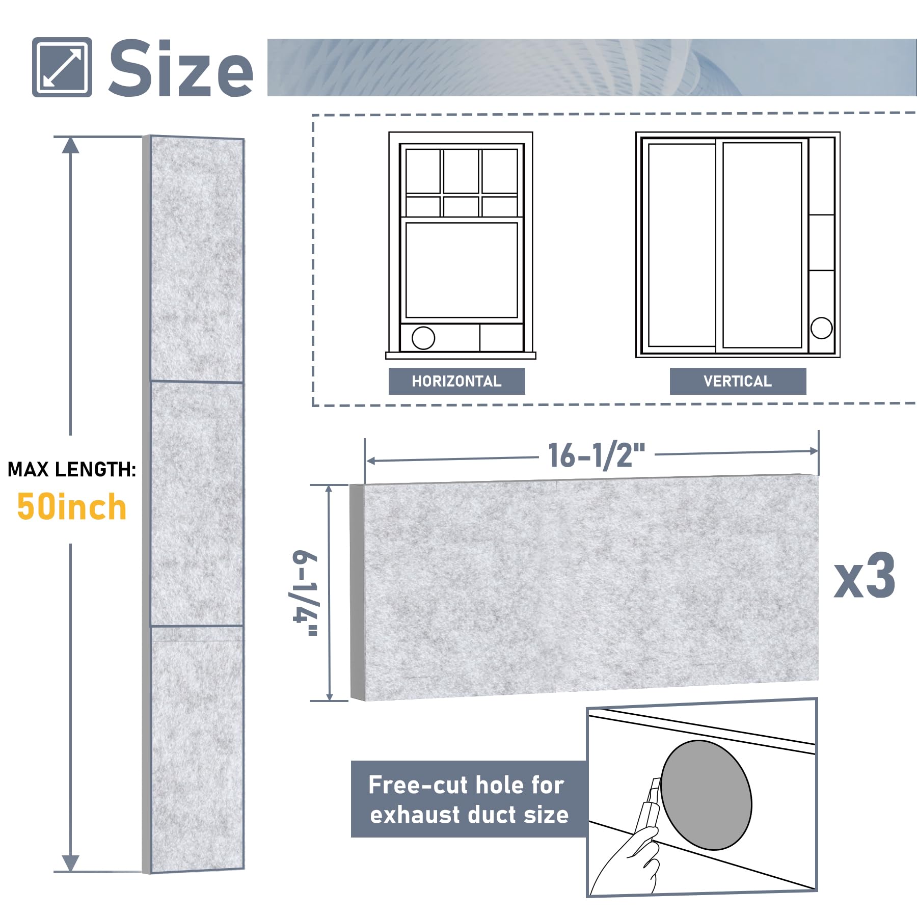 Flamorrow insulated foam panel pack-3 provides wide coverage for various window sizes.