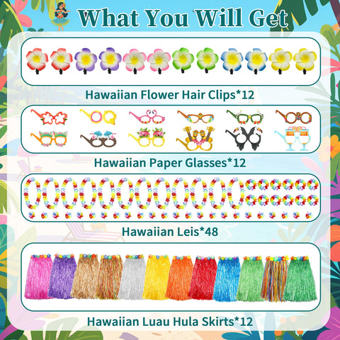 Flareyer adjustable waistbands ensure a comfortable one-size-fits-all hula skirt.