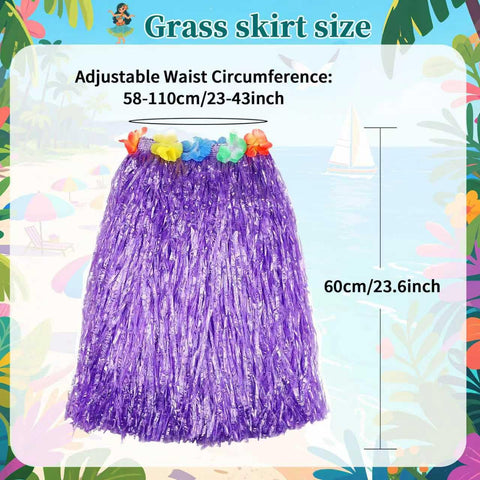 Flareyer soft plastic grass skirts are durable and comfortable for luau dancing.