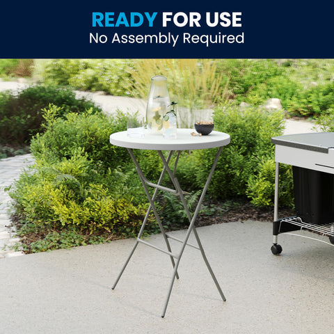 Flash Furniture Elon easy-clean surface for quick post-event cleanup.