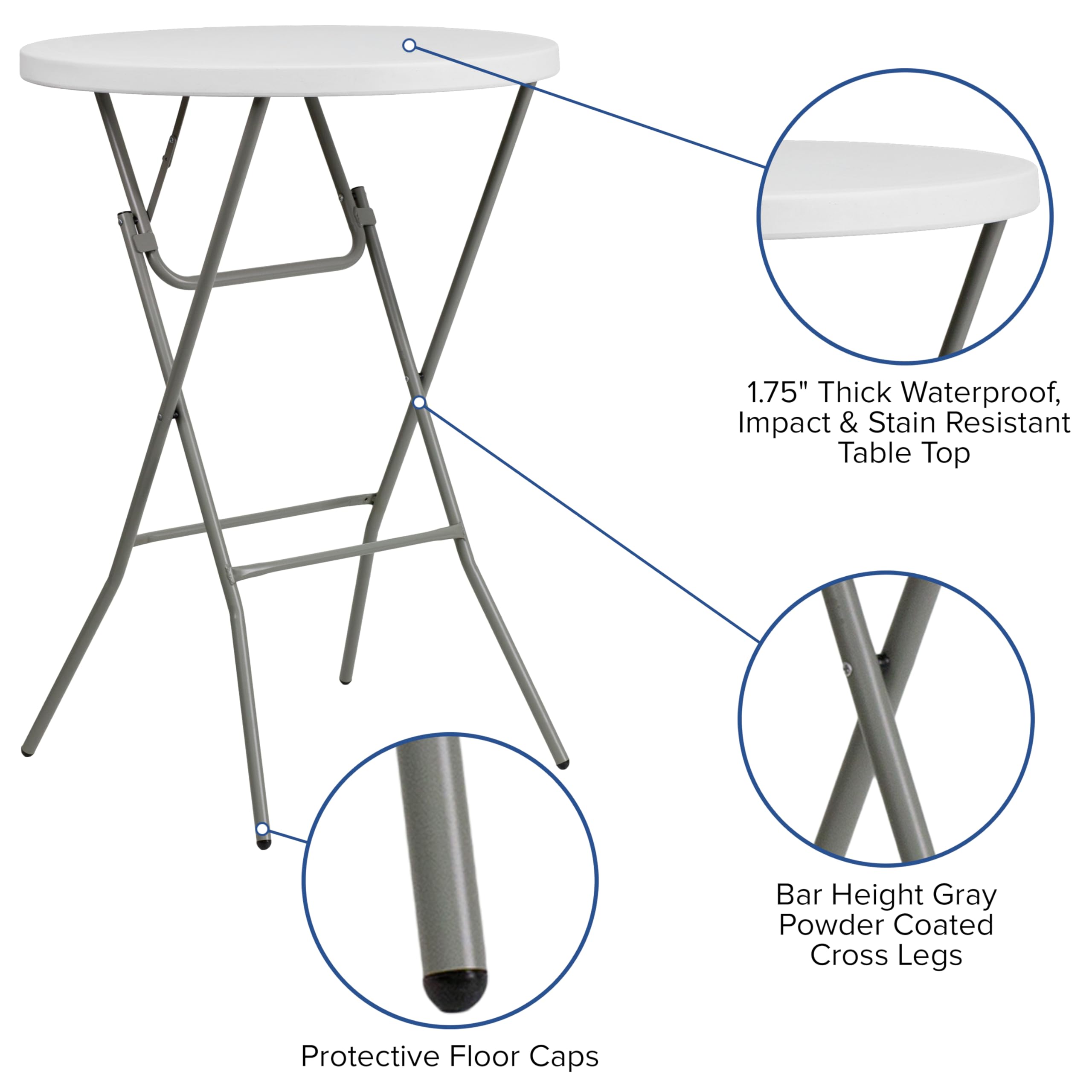 Flash Furniture Elon no-assembly setup saves time at venues.