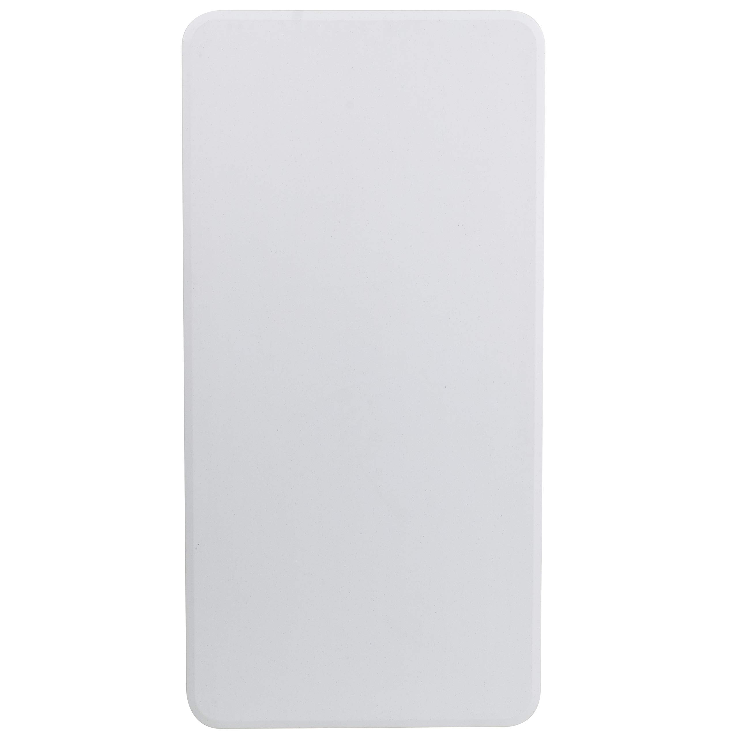 Flash Furniture Elon white table close-up showcases waterproof top.