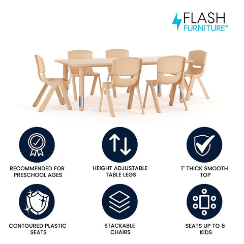 Flash Furniture Emmy chair stack-front view shows a lightweight, easy-to-move seat.