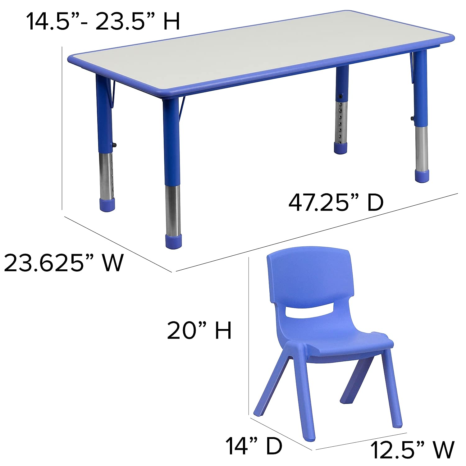 Flash Furniture Emmy contoured chairs promote comfortable seating during lessons