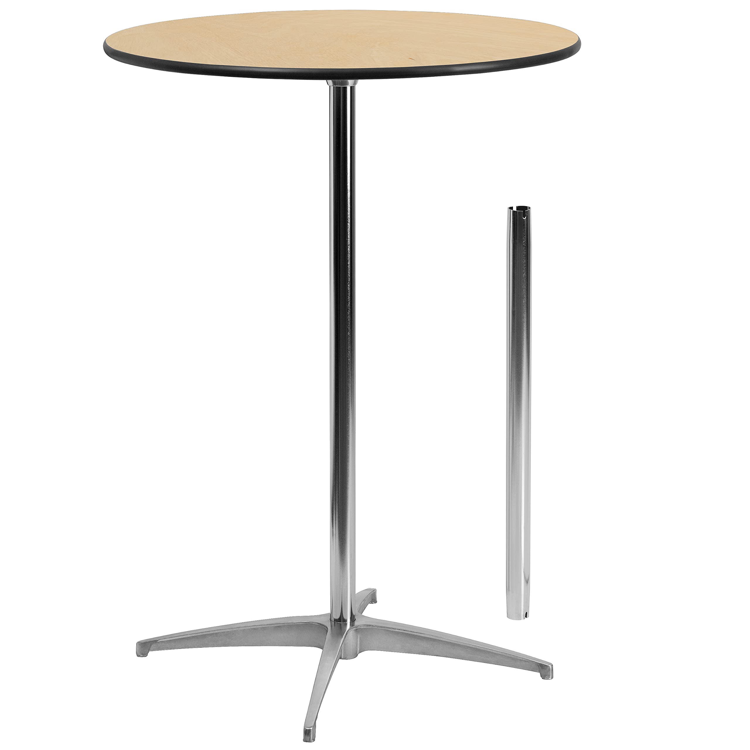 Flash Furniture Lars 42-inch column supports bar-height configurations.