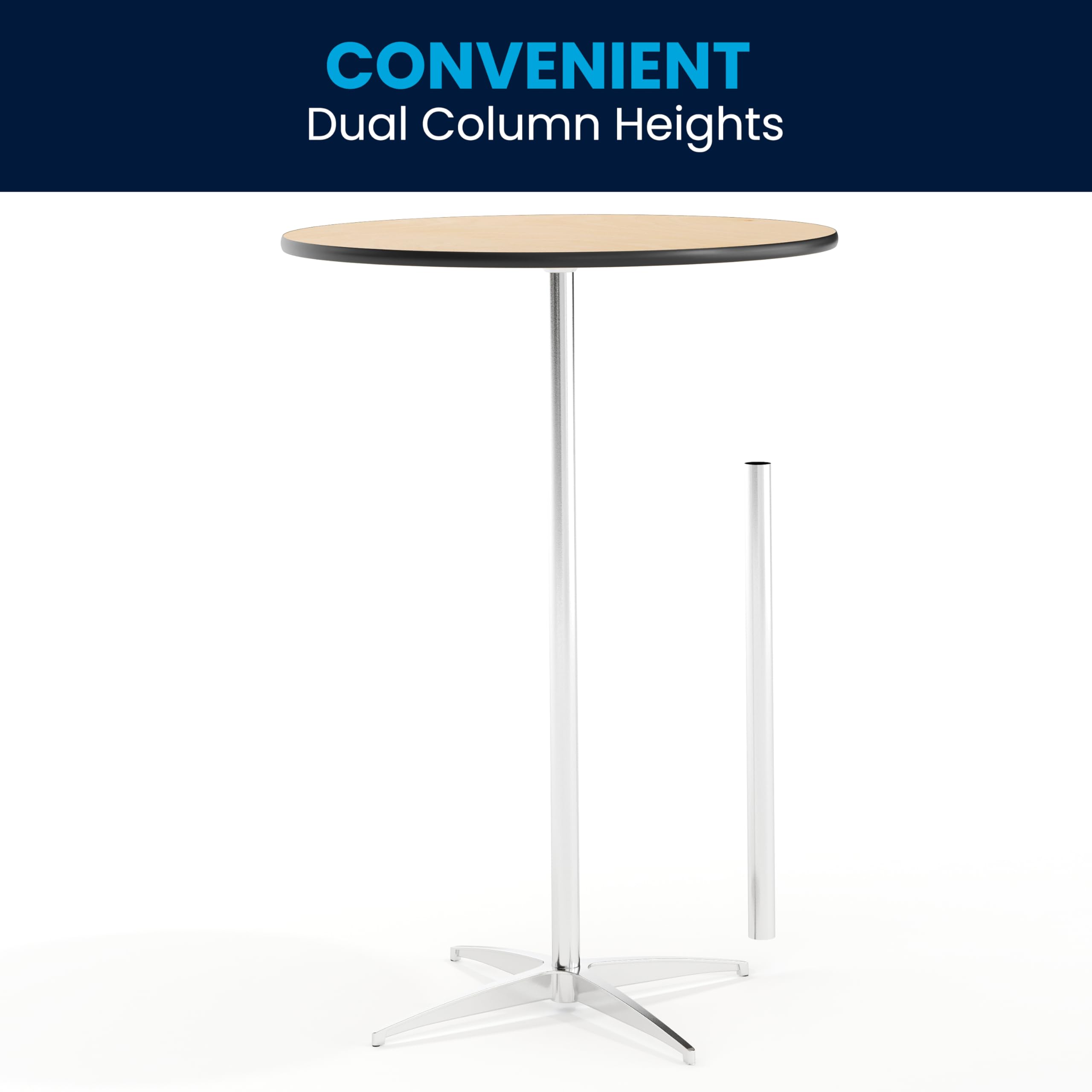 Portable design of the Lars table enables quick room transitions.