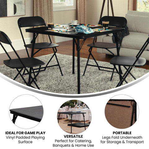 Flash Furniture Madelyn portable table design ideal for moving rooms