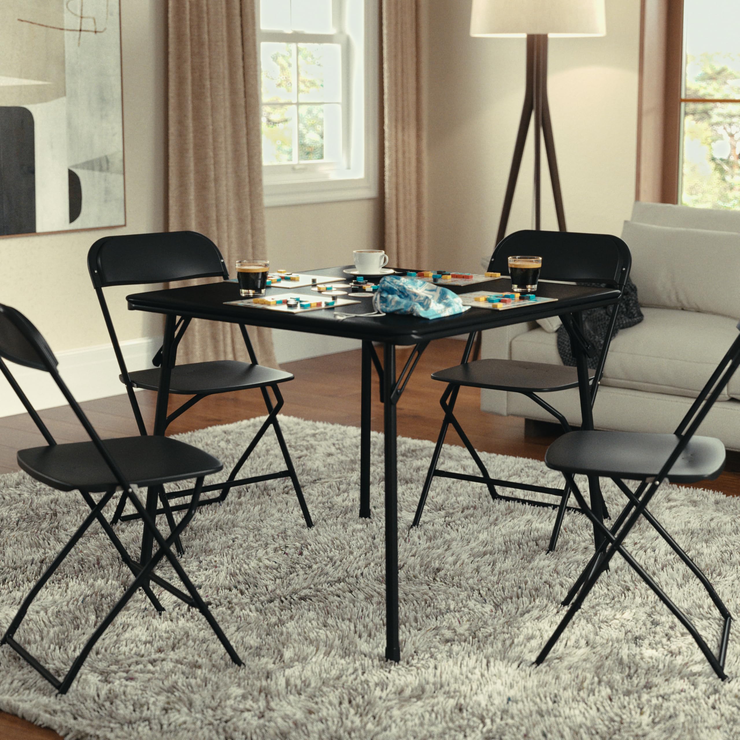 Flash Furniture Madelyn seats up to four players on a square top