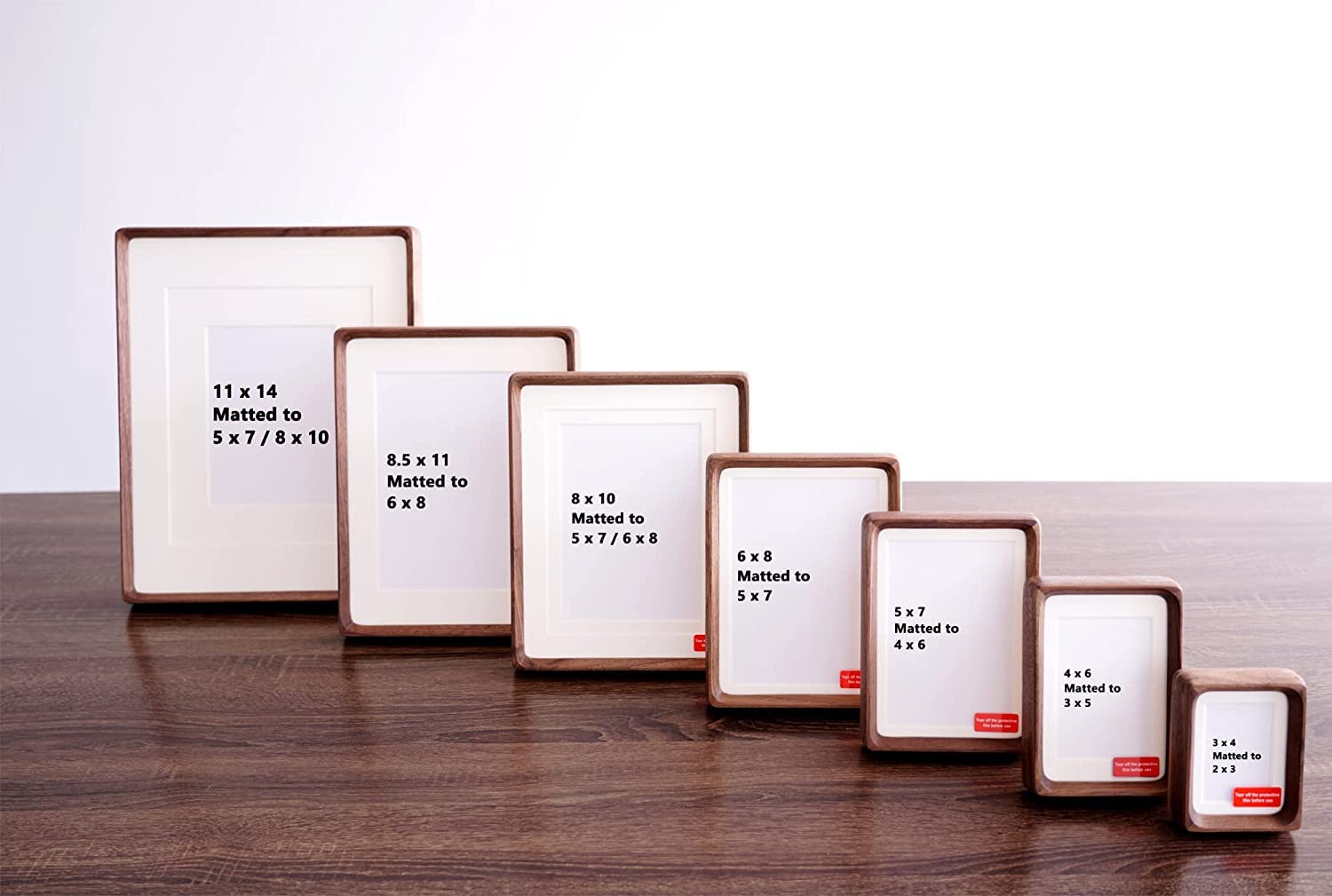 Flechazo 5x7 frame uses 2mm plexiglass for safer display