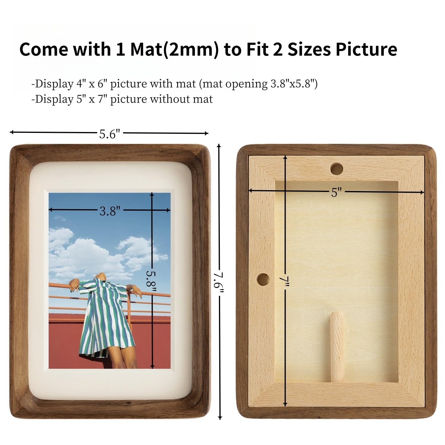 Flechazo 5x7 frame with pop-out backboard simplifies loading