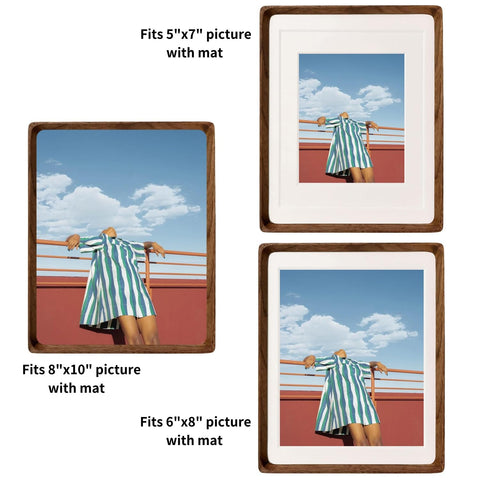 FLECHAZO 8x10 frame mat opening for 5x7 photos enhances portrait displays