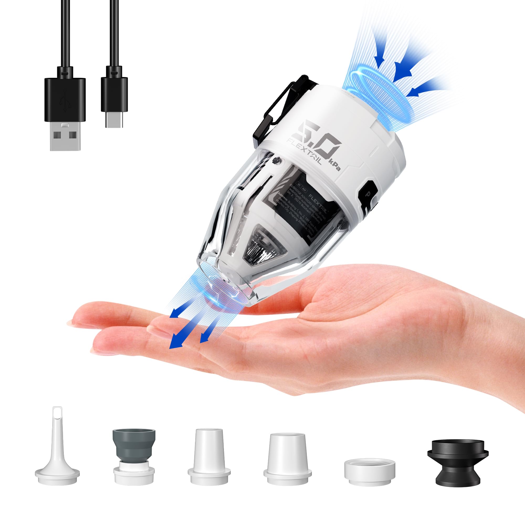 FLEXTAILGEAR Max Pump 3 with award-winning design, a portable inflator for outdoor gear.