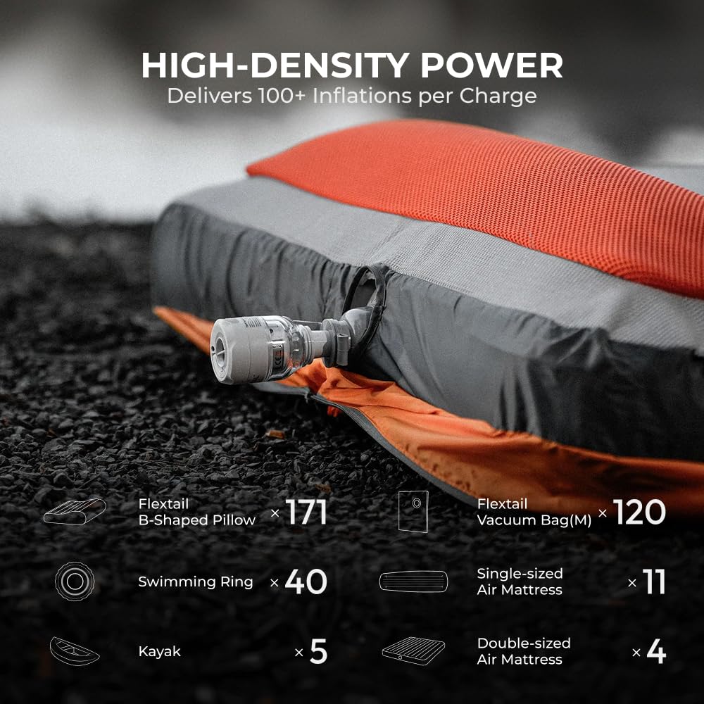 FLEXTAILGEAR Tiny Pump 3X five-mode lantern provides mood lighting.
